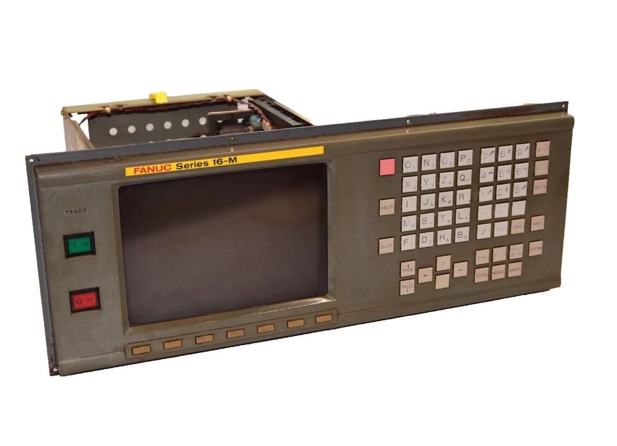 Used FANUC 9" CRT/MDI Unit Control Panel A61L-0001-0093 9ETY22 , A02B-0120-C051/MA
