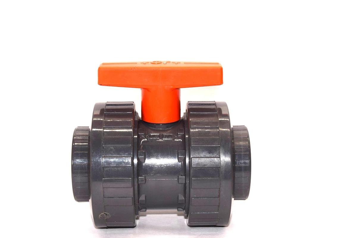 George Fischer 2" Threaded Non-Shock True Union Ball Valve PVC (New)
