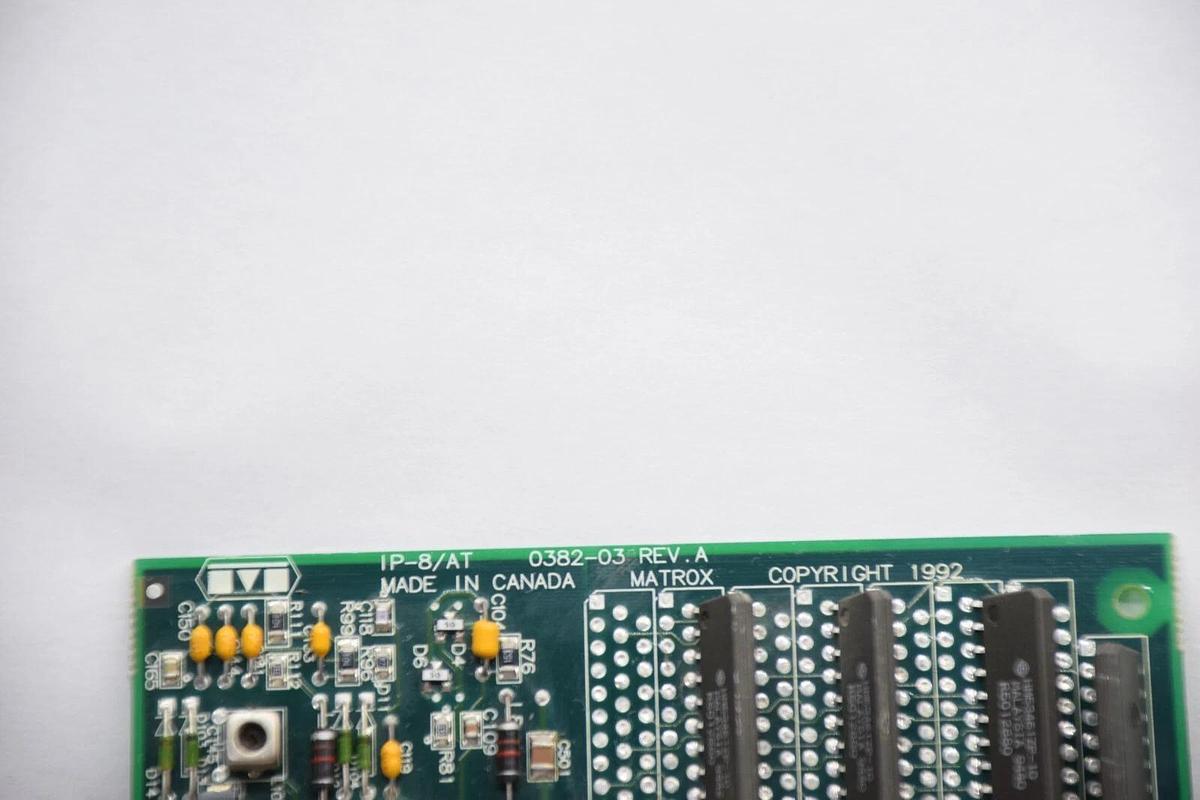 Used MATROX IP-8/AT 0382-03 , IP-8/AT/256 Rev A Circuit Board Card