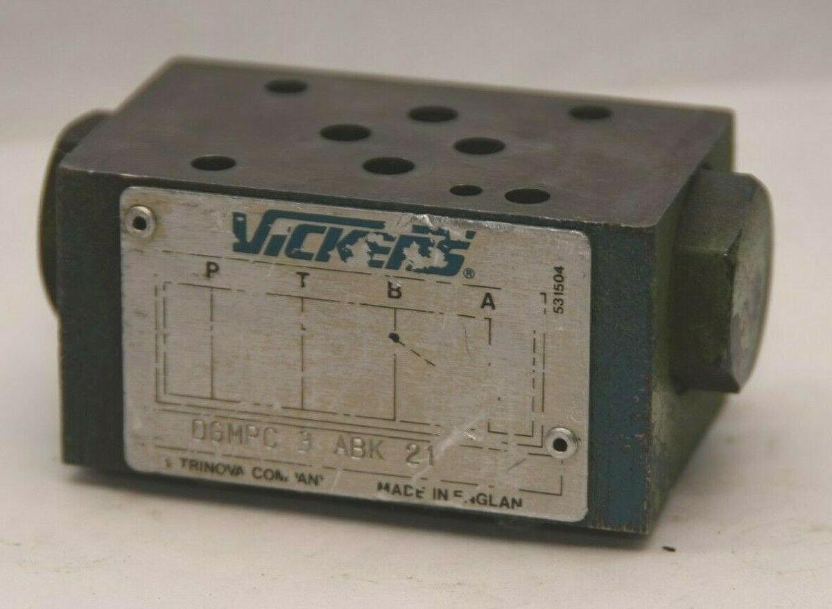 Used VICKERS DGMPC 2 ABK 21 DGMPC3ABK21 Directional Check Valve
