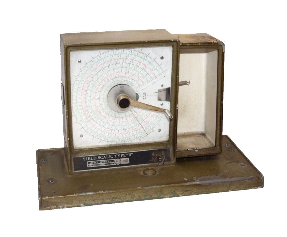 Used ALFRED SUTER CO. Type "B" Yield Scale