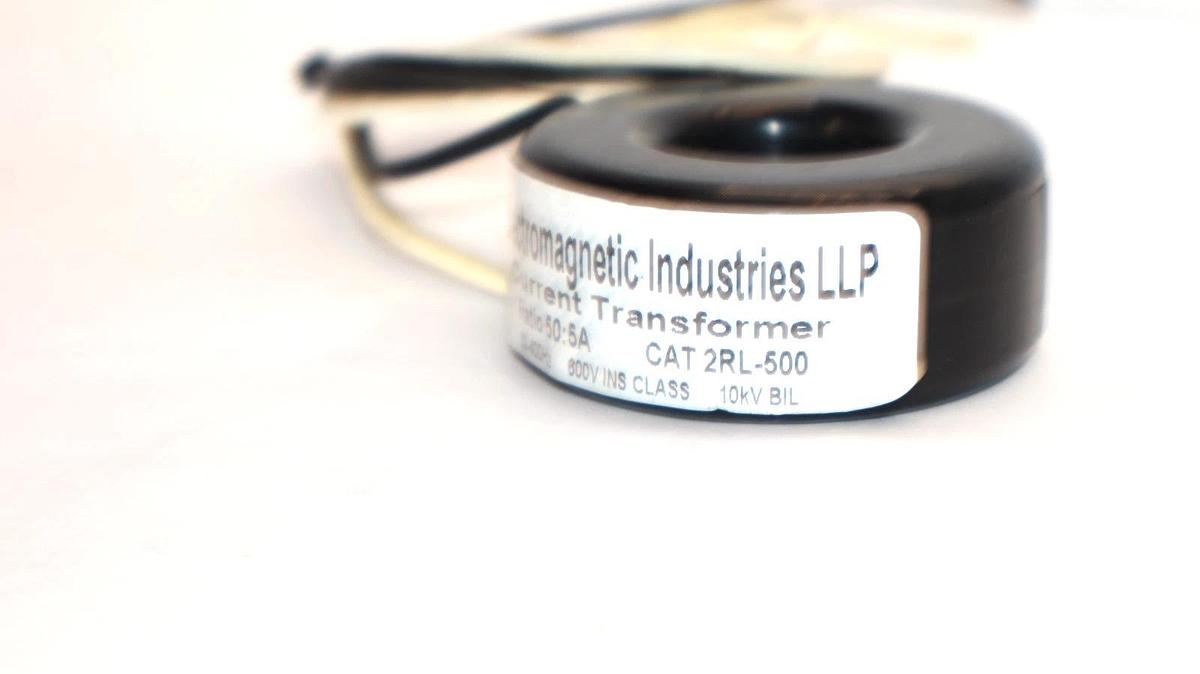 Used Electromagnetic Industries 2RL-500 2RL500 Ratio 50:5A Current Transformer