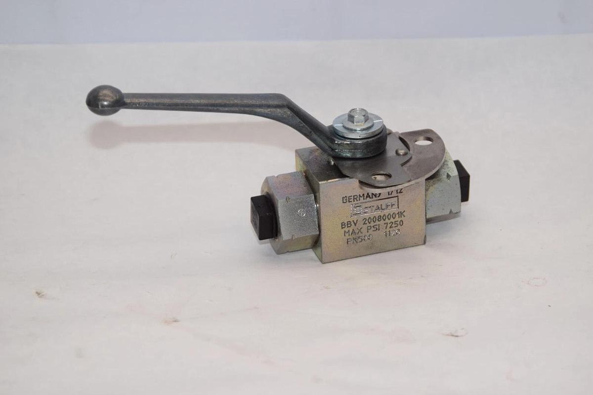 (NEW) STAUFF BBV 20080001K 7250psi PN500 1/2" NPT Ball Valve