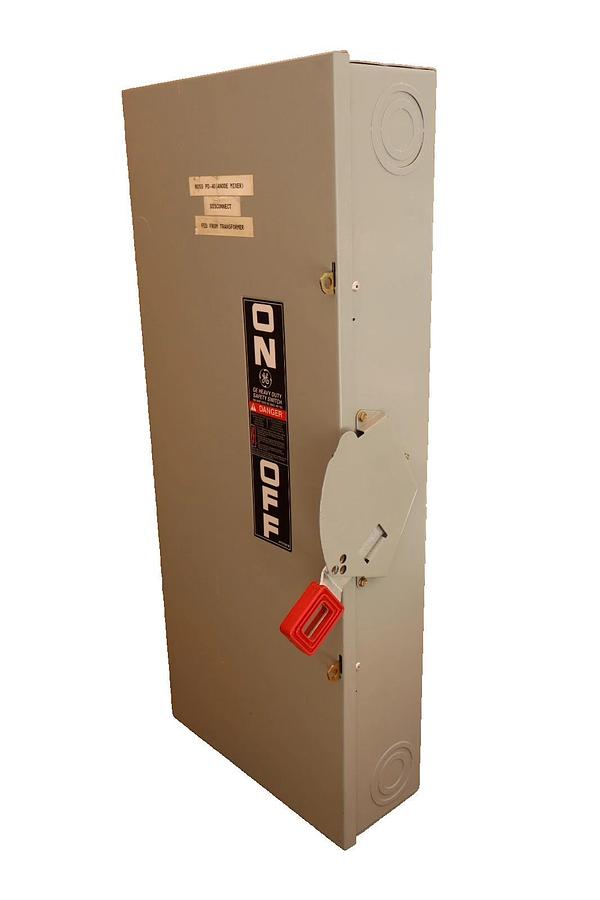 Used GE Heavy Duty Fusible Safety Switch Mod 10 TH3364 200A 200 Amp 600vac 150hp