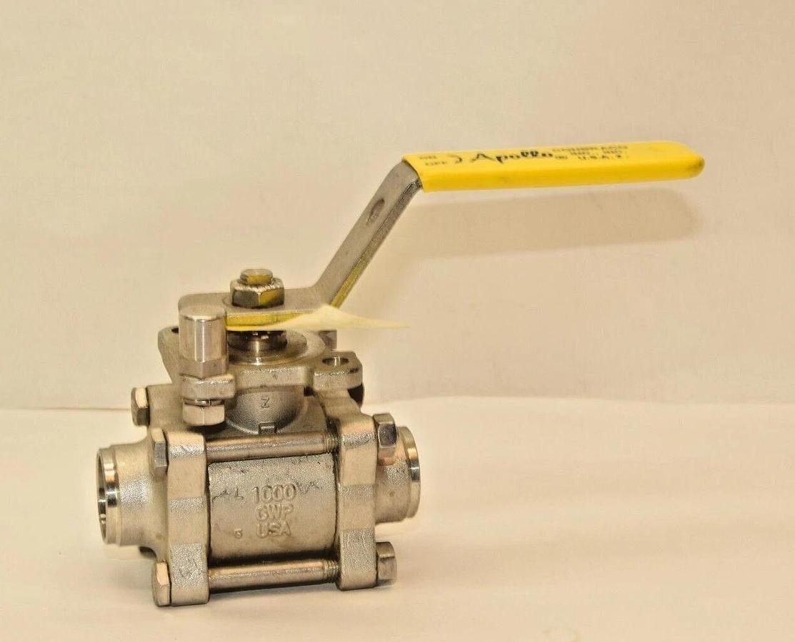 APOLLO 3/4" 86R-704-A0 CF8M 1000CWP 316ss Weld On In Ball Valve USA  (NEW)