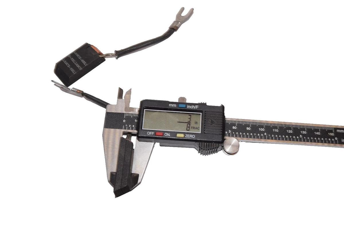 Reliance RE44-AU , 1-9/16" x 3/4" x 3/8" Carbon Motor Brush  (New - Lot of 3)