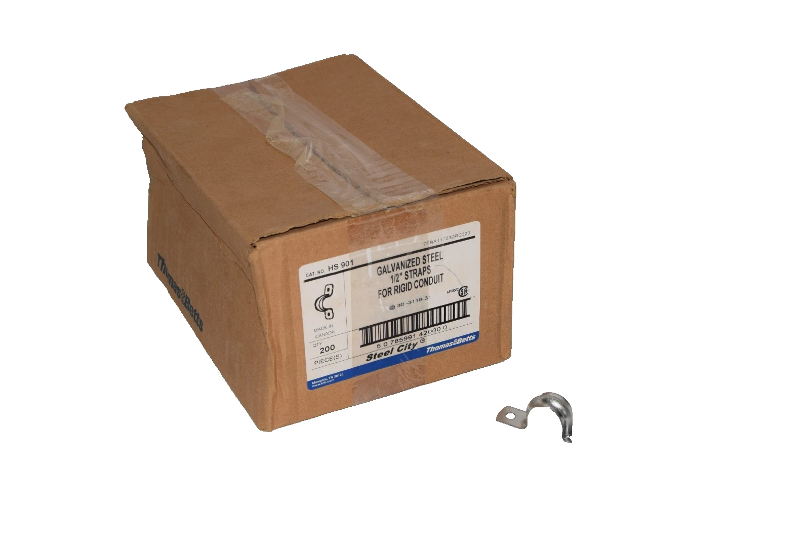 Thomas & Betts Steel City Strap HS 901 1/2" Rigid Conduit , Galvanized (New 200)