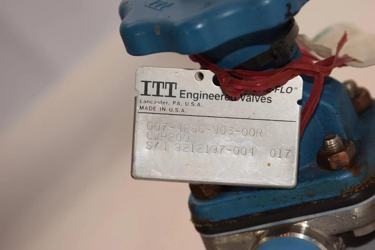 (NEW) ITT 007-4266-903-00R 3/4" Stainless S/S Flow Valve