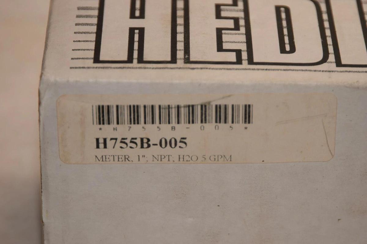 (NEW) HEDLAND H755B-005 H755B005 1" Flow Meter