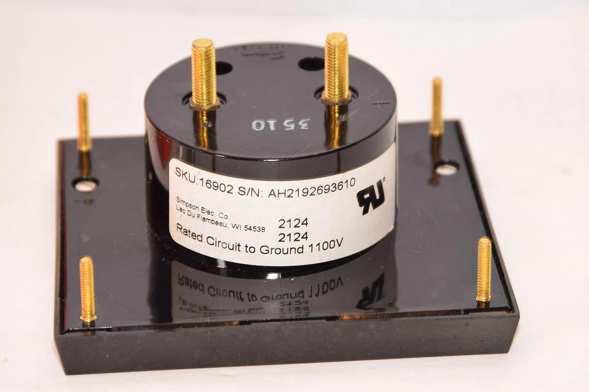 (NEW) WESCHLER INSTRUMENTS 085010-L7 0-2Amps Precipitator Panel Meter