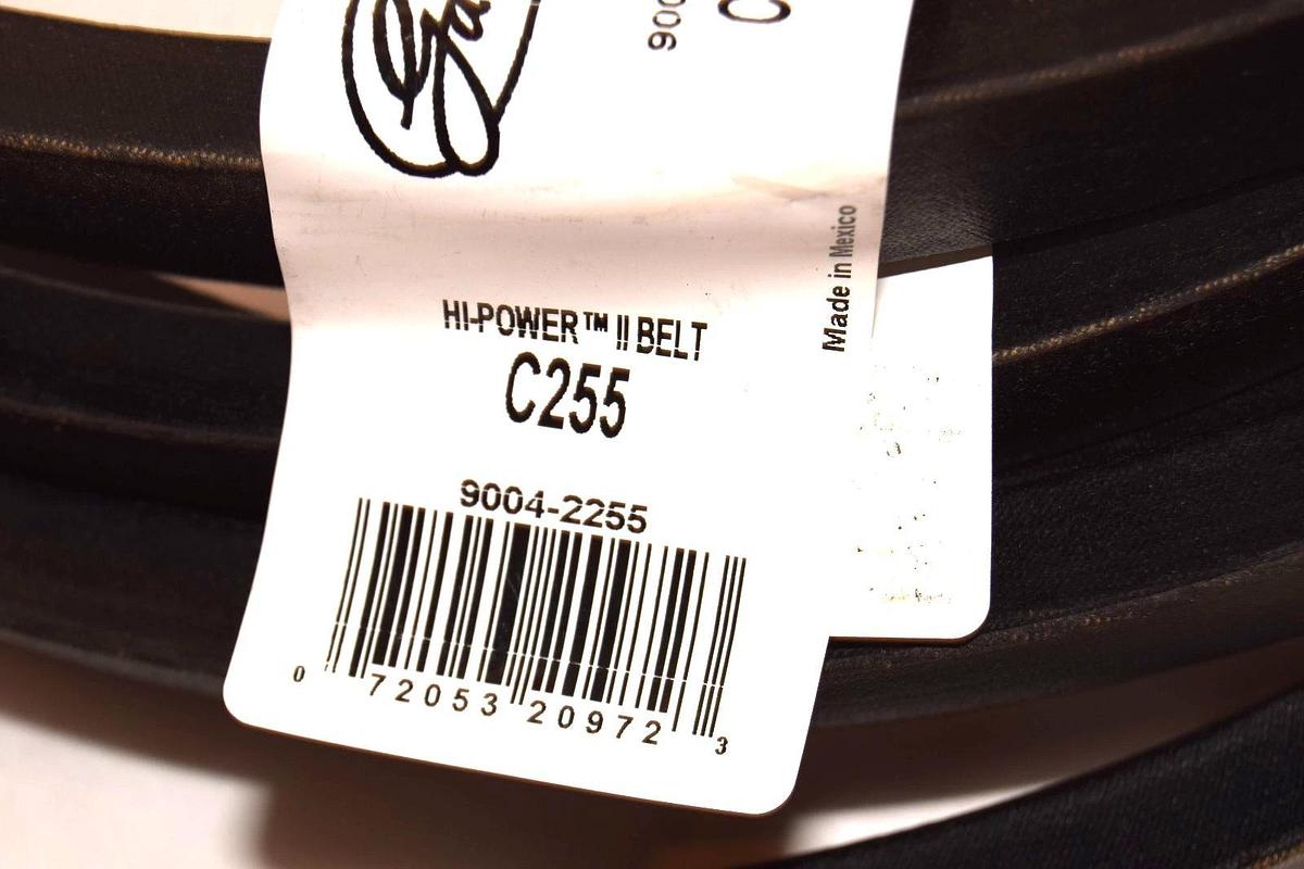 Gates C255 , 9004-2255 Hi-Power II V-Belt