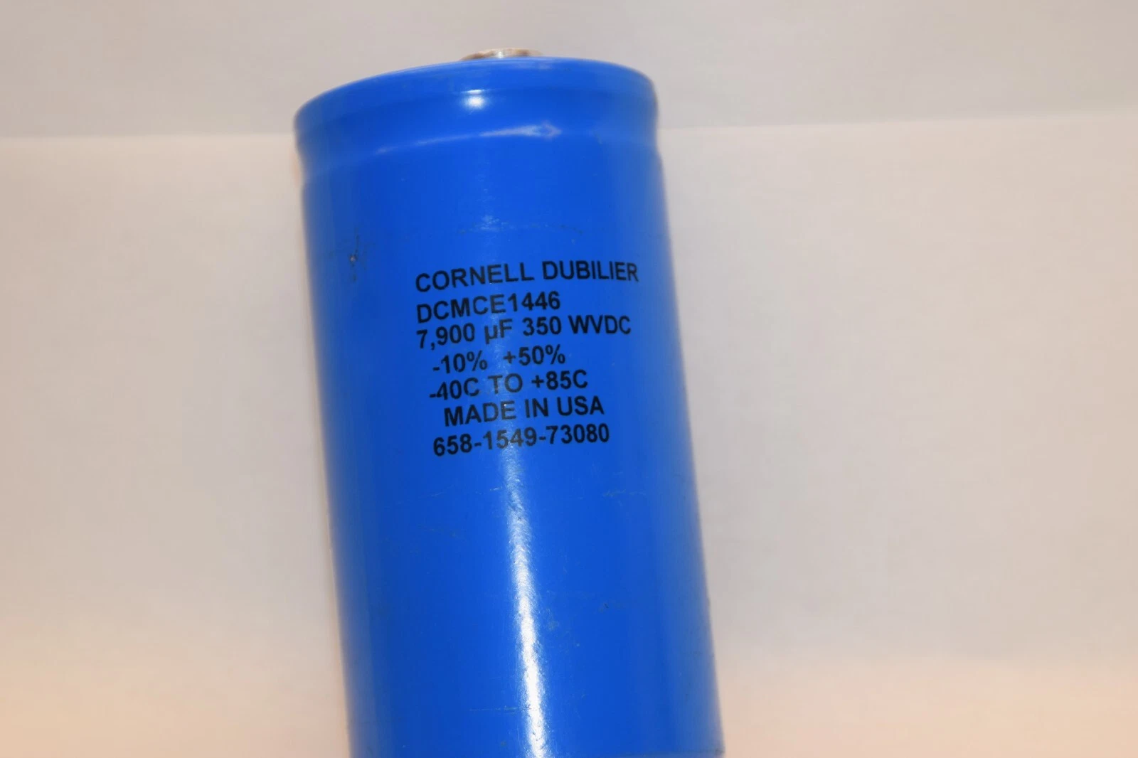 Used CORNELL DUBILIER DCMCE1446 658-1549-73080 7900uF 350Wvdc Capacitor