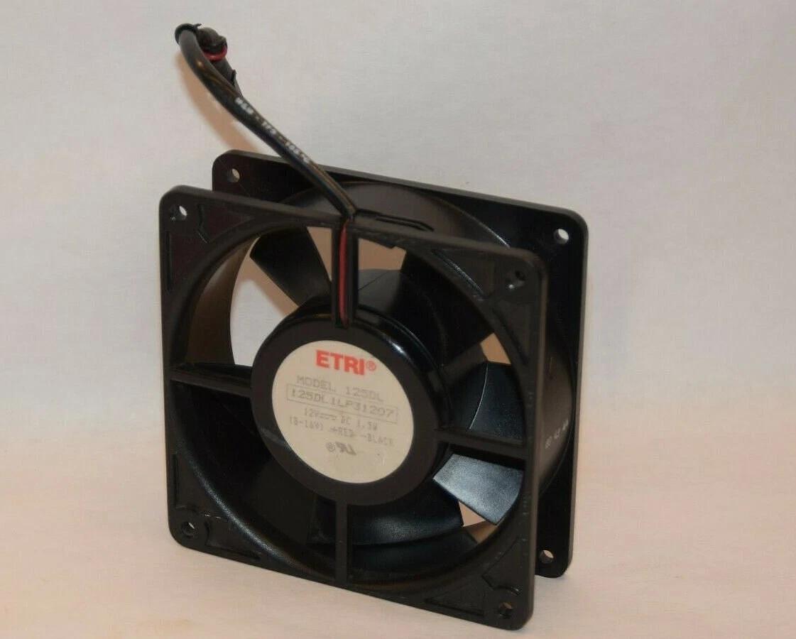 (NEW) ETRI 125DL 12Vdc 1.5W 8-16V Red/Black Fan