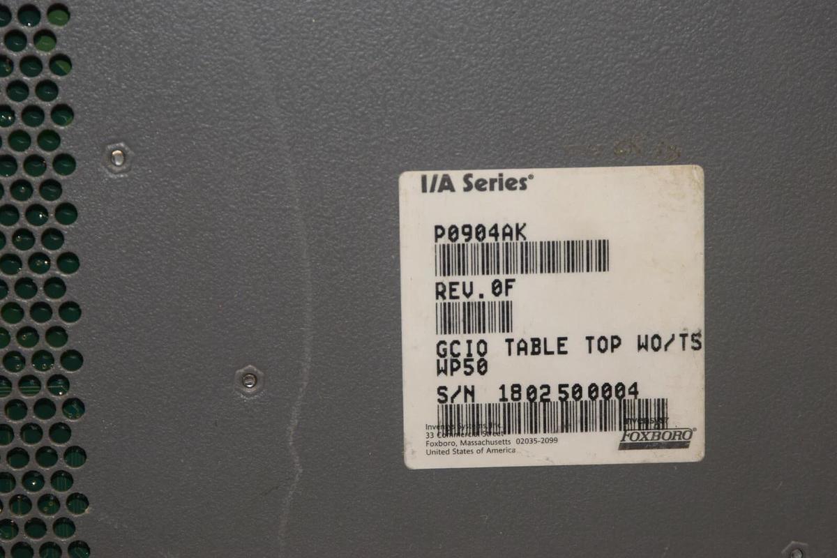 Used FOXBORO P0904AK GCIO WO/TS WP50 I/A Series Table Top Interface