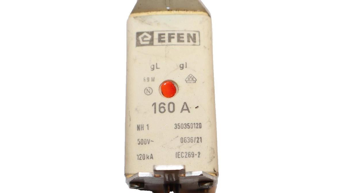 Used Efen Fuse 160A 160 Amp 350350120 500V (Lot of 2)