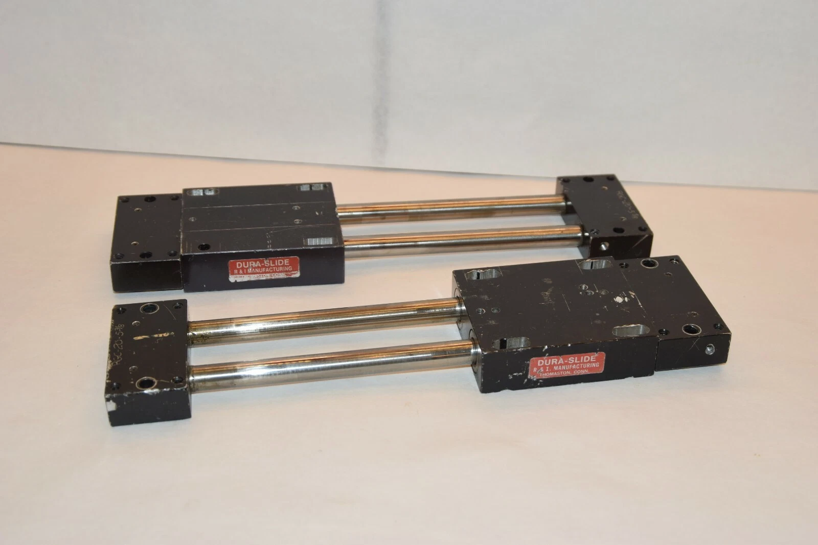 Used (Lot of 2) R&I Dura-Slide RGC-20-5-3/8 Pneumatic Slide