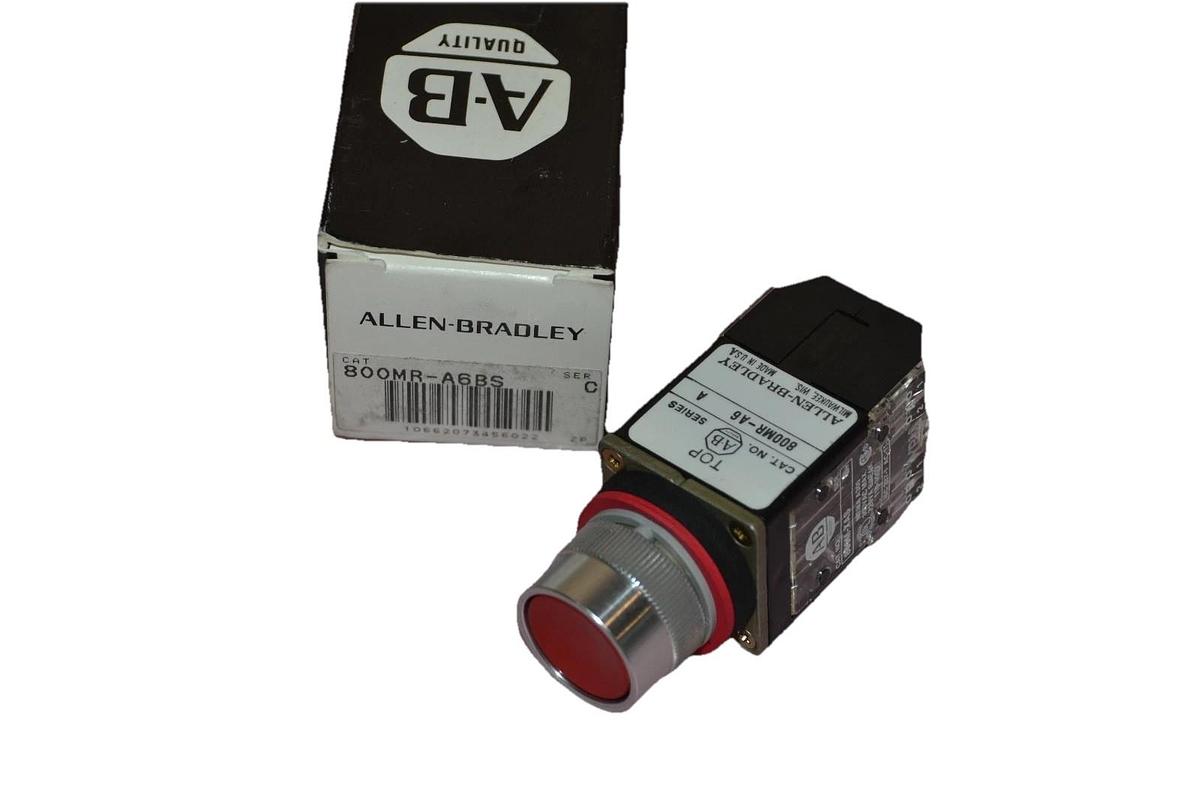 ALLEN BRADLEY 800MR-A6BS FLUSH HEAD PUSH BUTTON, New