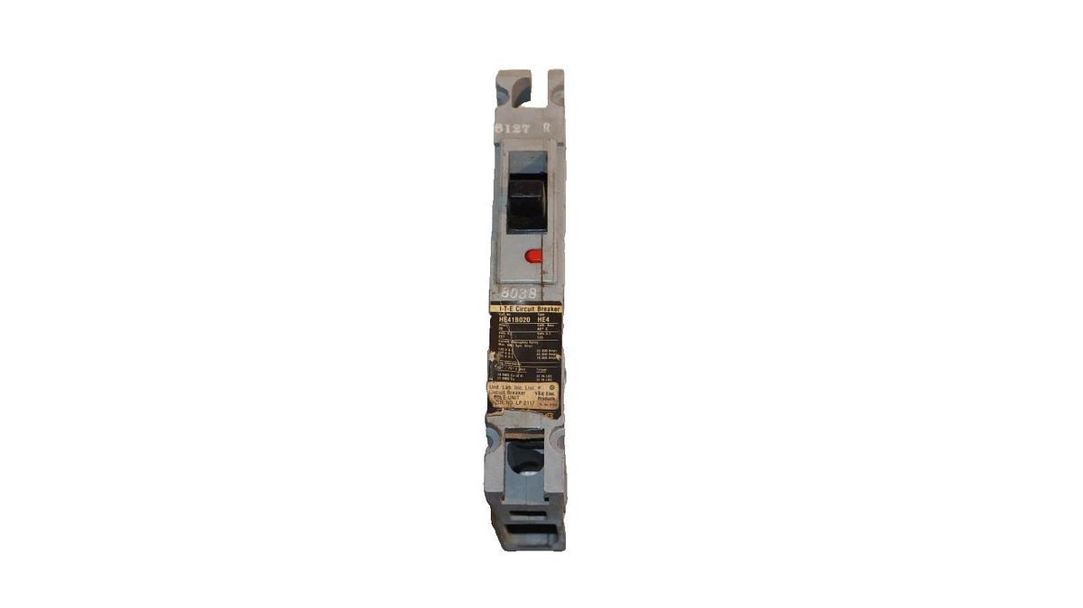 Used Siemens 20A 20 Amp Circuit Breaker I-T-E HE41B020 (Lot of 5)