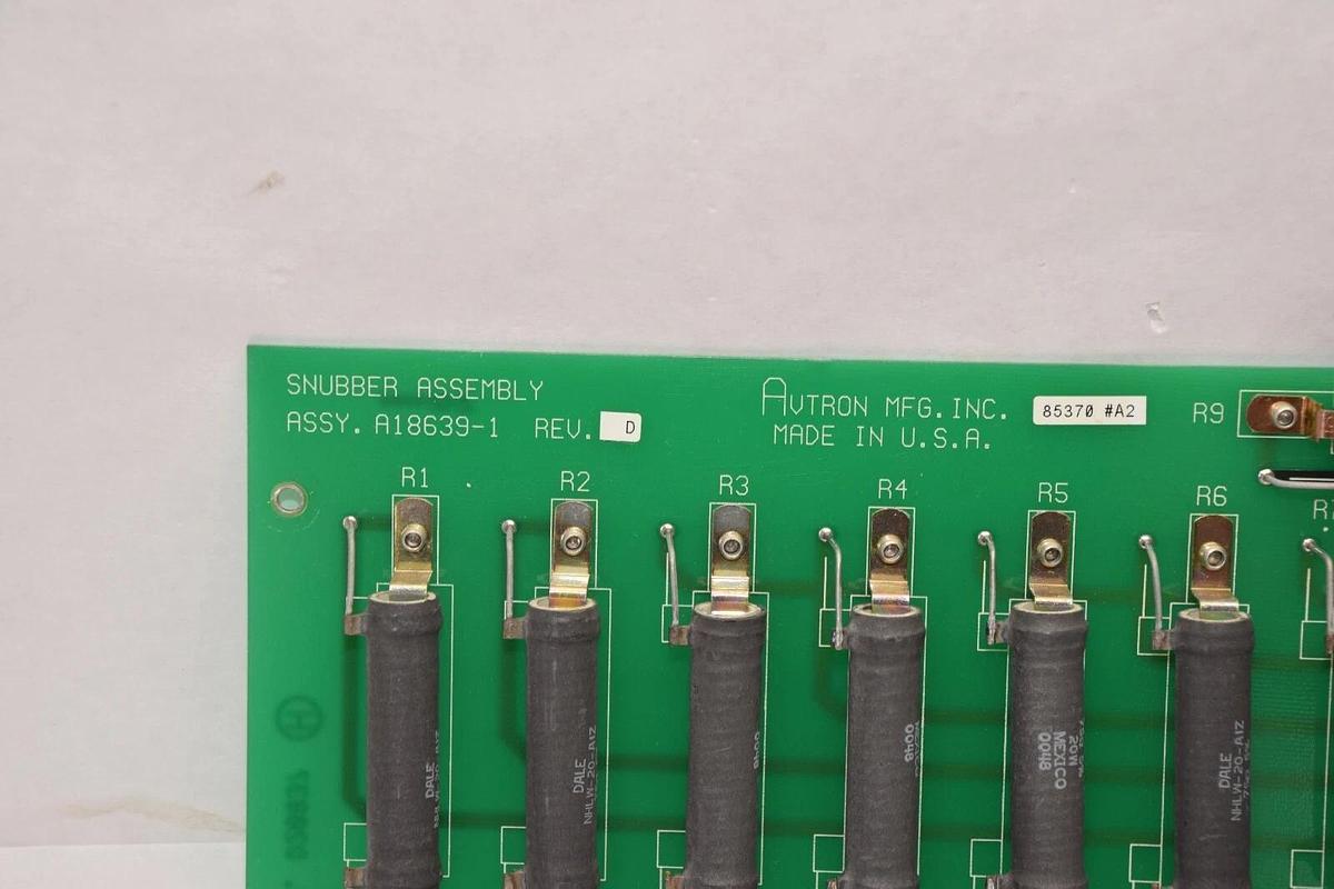 Used AVTRON A18639-1 A186391  A18639 1 Rev D Snubber Assembly Board