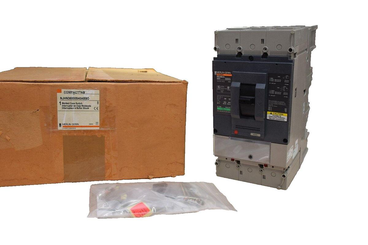 MERLIN GERIN Compact NJHN36000S40ABSO 400A Breaker 400 AMP 3 Pole NSJ400 A (New)