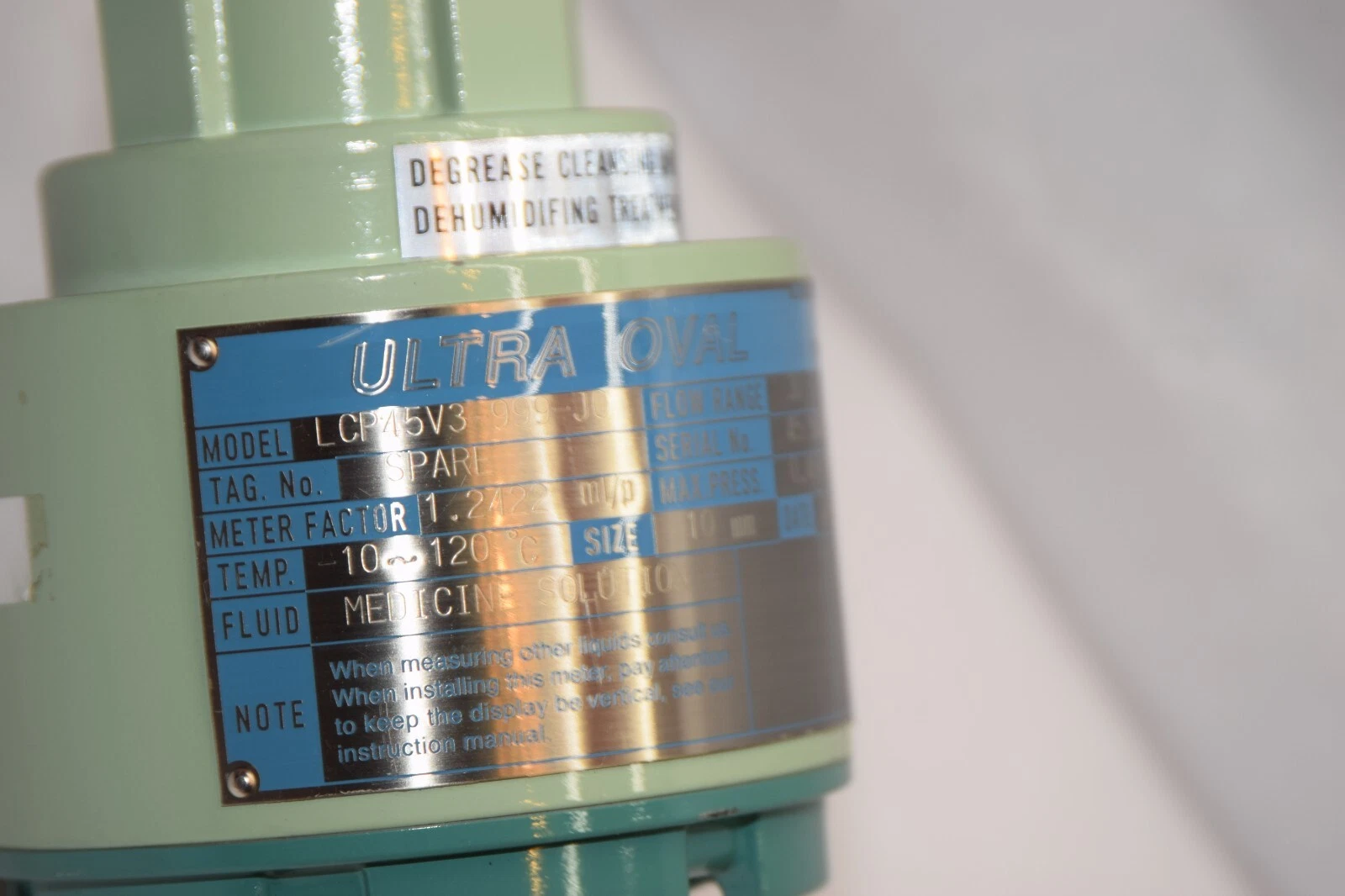 (NEW) ULTRA OVAL LCP45V3-999-J0 10mm 0.49MPa Stainless S/S Flow Meter