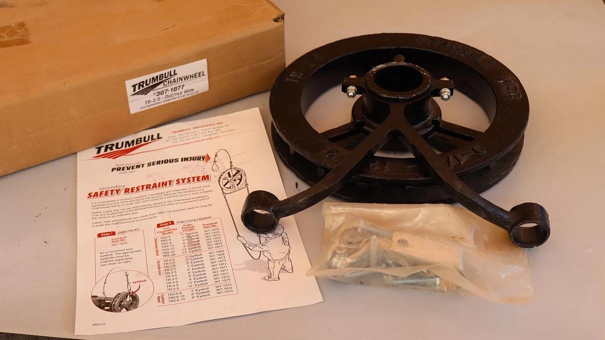 Trumbull MFG TR-2.5 9-1/4 - 12-1/2 #367-1877 Chainwheel Ductile Iron (New)