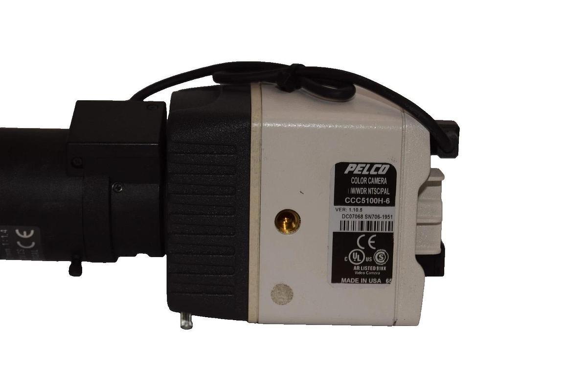 Used Pelco CCC5100H-6A Color Camera With Computar 2.8-12mm 1/3" Lens