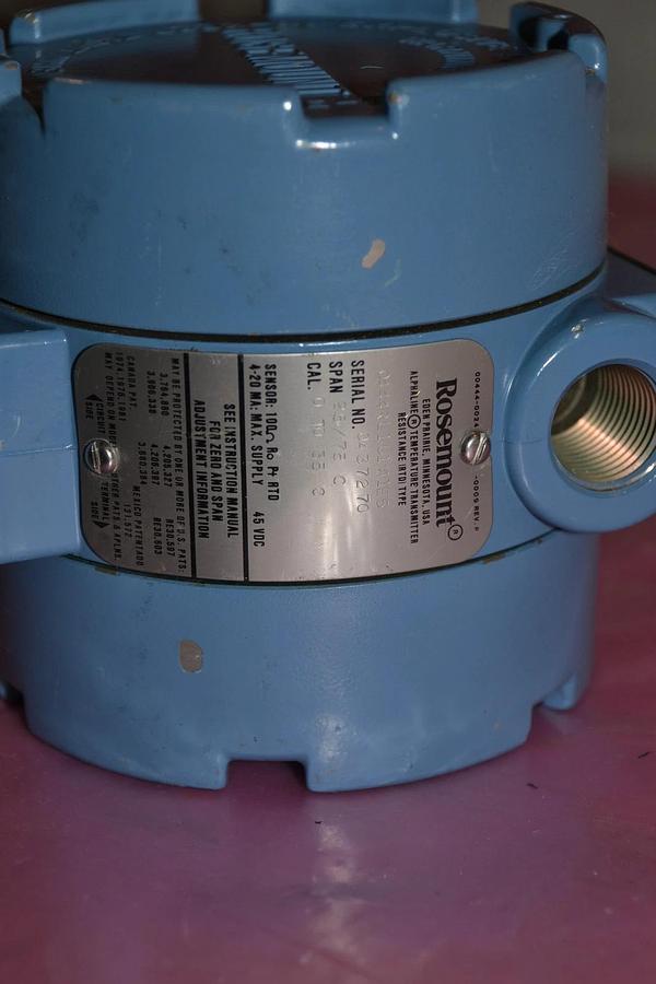 Used Rosemount 0444RL 1U1A1E5 Temperature Transmitter 0-75c  0444RL2U1A1E5