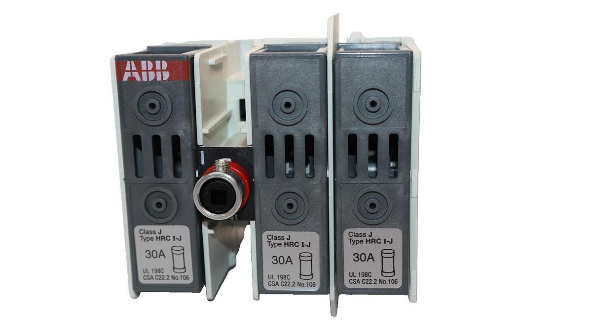 ABB OS 30AJ12 , OS30AJ12 30A 3 Pole General Purpose Fuse Switch (New)