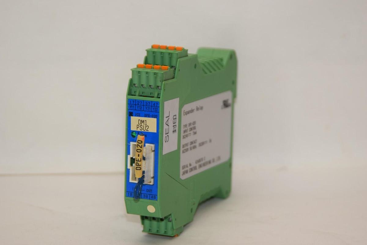 Used JAPAN CONTROL ENGINEERING CO. DPE-020 24Vdc 75mA Expander Relay