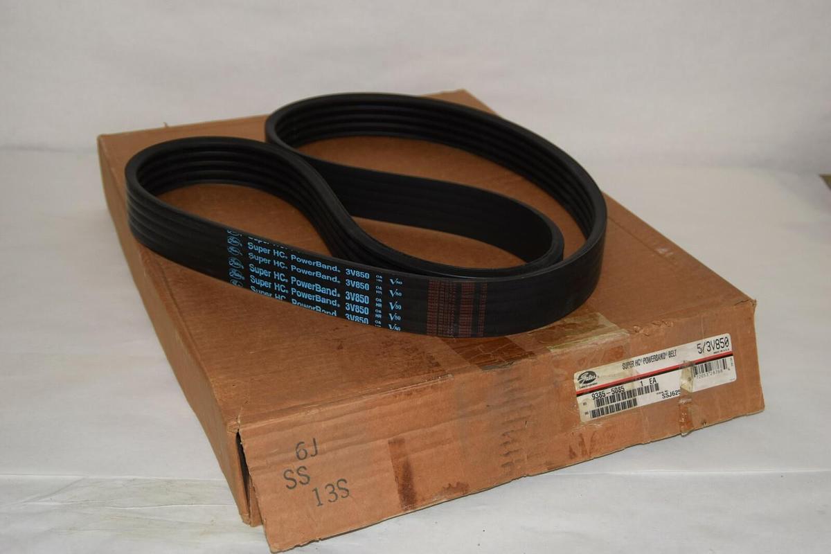 (NEW) Gates Super HC Powerband Belt 5/3V850 3V850 5 rib 9385-5085 *Made in USA