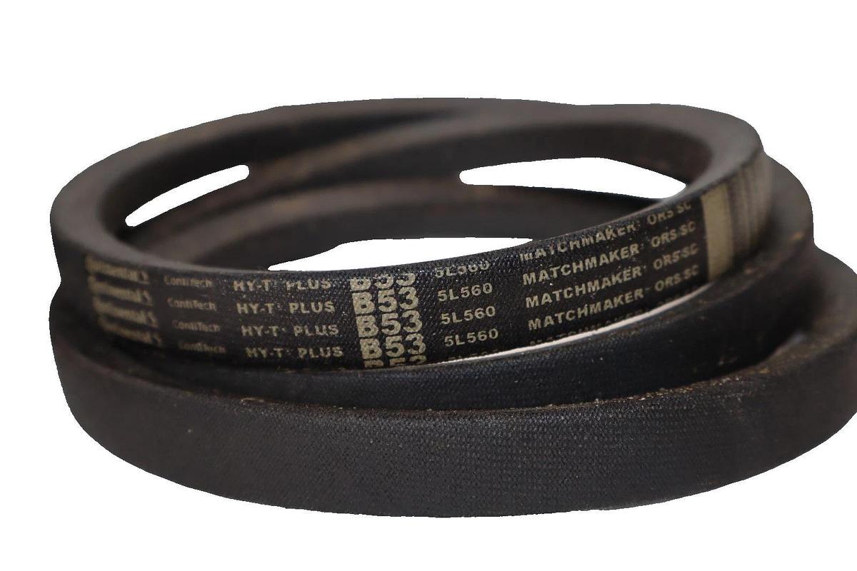 Continental Belt B53 5L560 Hy-T Plus Matchmaker V-Belt (New - Lot of 2)