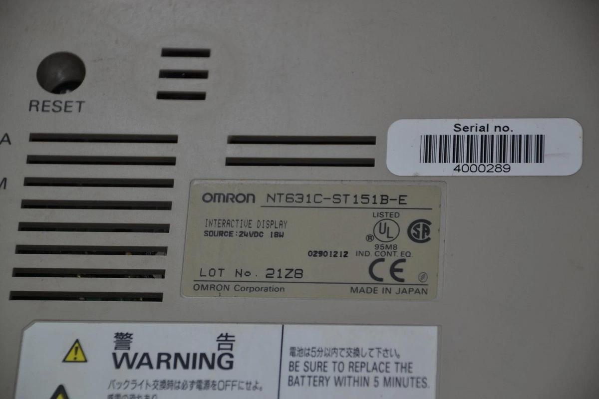 Used OMRON NT631C-ST151B-E  NT631CST151BE Interactive display 24v