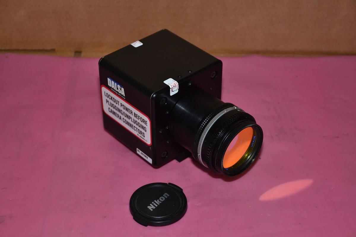 Used DALSA Digital CCD Line Scan Camera CL-P1-4096W-518W w/ NIKON ANDV5314 577.5NM