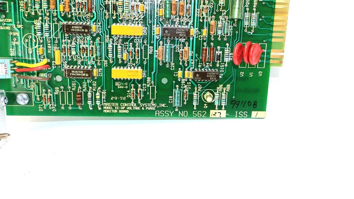 Used MASTER CONTROL SYSTEMS Voltage & Phase Monitor Board Card EC-VP ECVP  562127