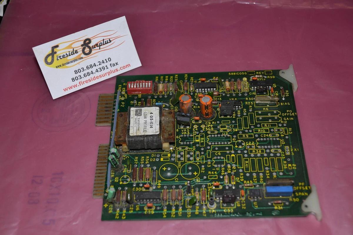 Used WESTINGHOUSE CIRCUIT BOARD CARD 5881C05G02 Rev 6 5881C04H01 Rev 4