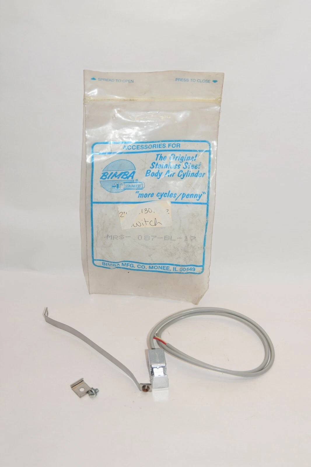 (NEW) BIMBA MRS-087-BL-17 MRS087BL17 3 Wire Reed Switch