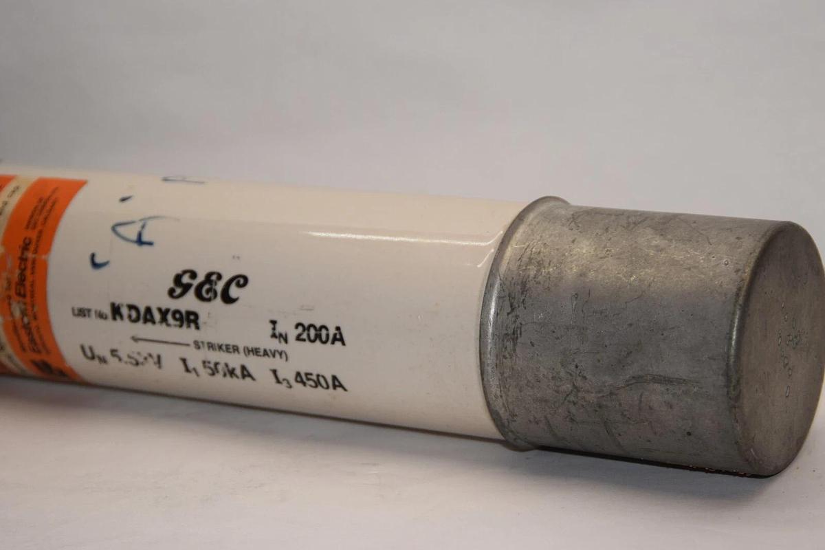 (NEW) GEC STRIKER KDAX9R 200A 200 Amp Current Limiting Fuse