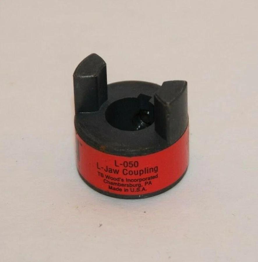 (NEW - Lot of 2) TB WOODS USA L-050 L05012 1/2" Bore L-Jaw Coupling