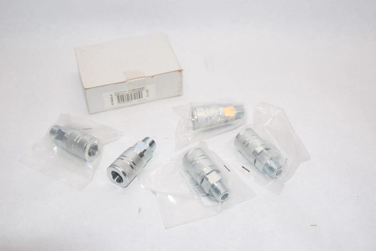 (NEW - Box of 5) LEGACY A74620-X Type E 3/8" MNPT Steel Female Coupler