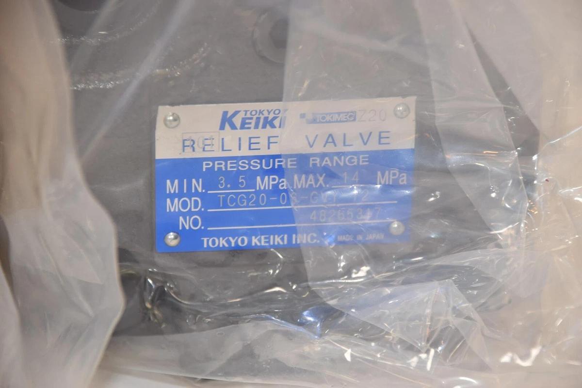 TOKYO KEIKI Tokimec TCG20-06-CVY-12 Relief Valve 3.5-14 MPa (NEW)