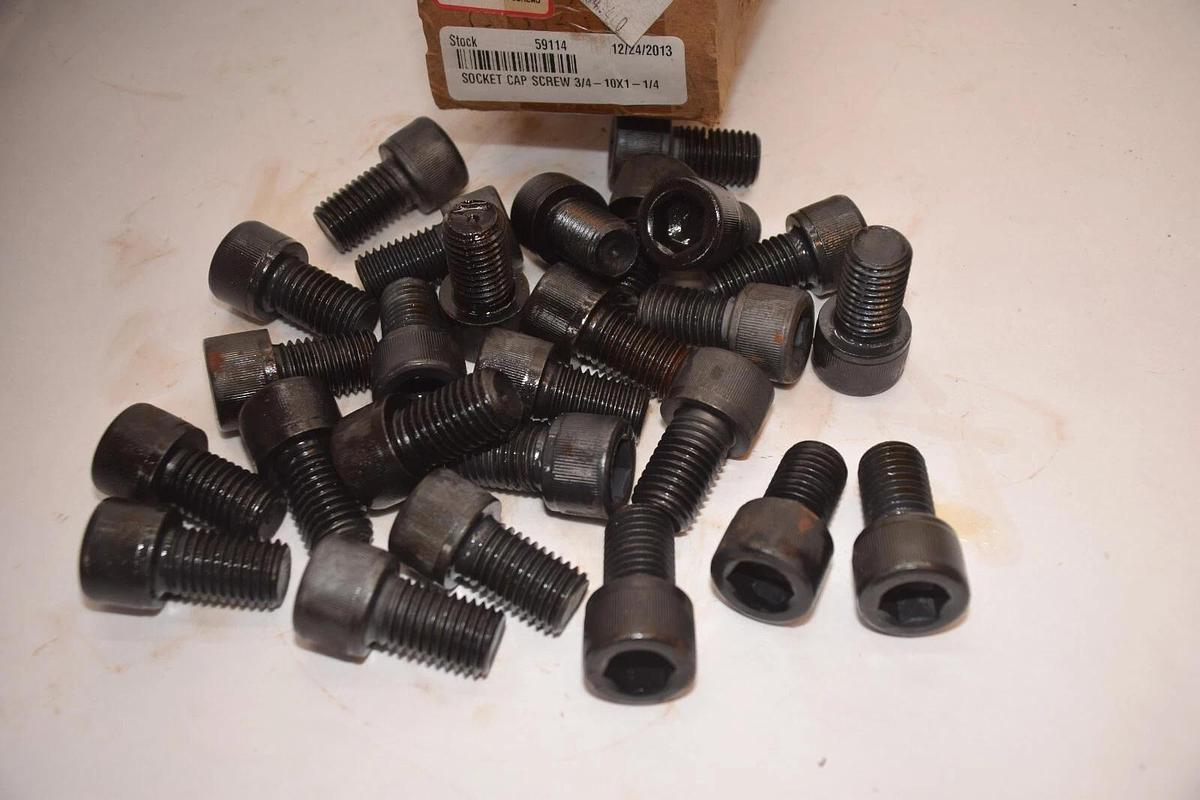 (NEW - Box 25)  3/4"-10x1-1/4" Coarse Alloy Steel Socket Head Cap Screw