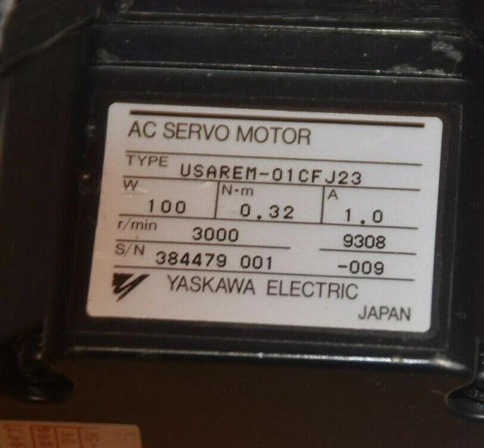 Used Yaskawa USAREM-01CFJ23 AC Servo Motor