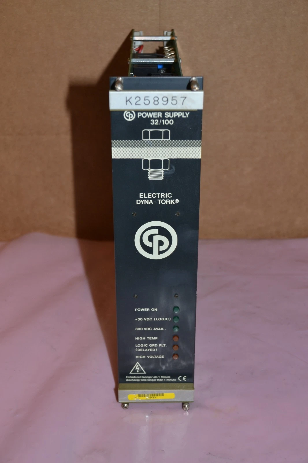 Used CHICAGO PNEUMATIC K258957 32/100 ELECTRIC DYNA-TORK POWER SUPPLY