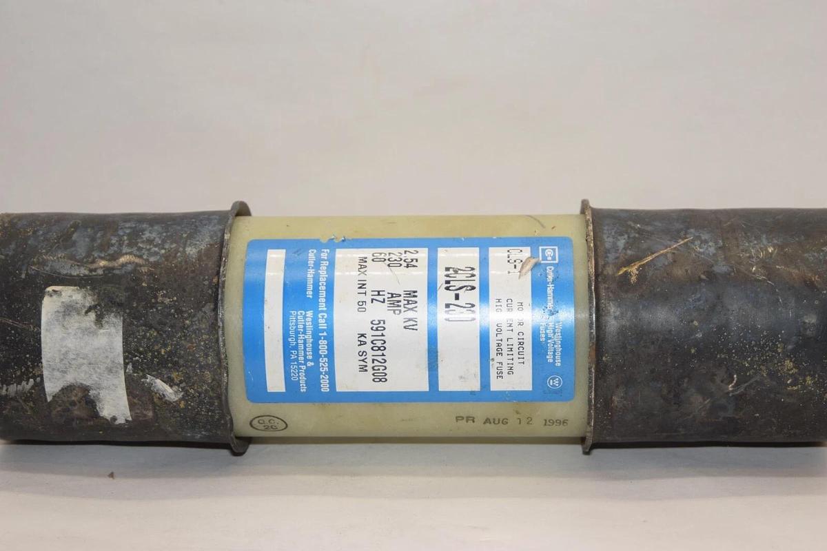 (NEW) CUTLER HAMMER 2CLS-230 230A 230 Amp A 60Hz CLS-1 High Voltage Fuse