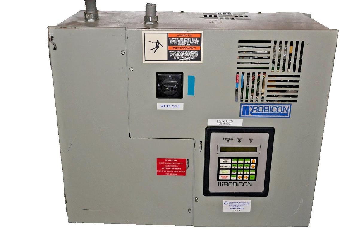 Used ROBICON 10HP AC DRIVE ID-454GT 3PH 460V 457E52.00
