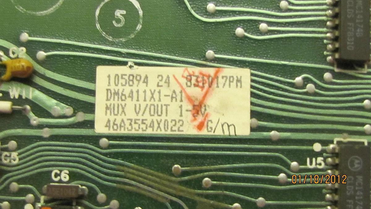 Used FISHER CIRCUIT BOARD DM6411X1-A1 46A355AX022 DM6411X1 A1