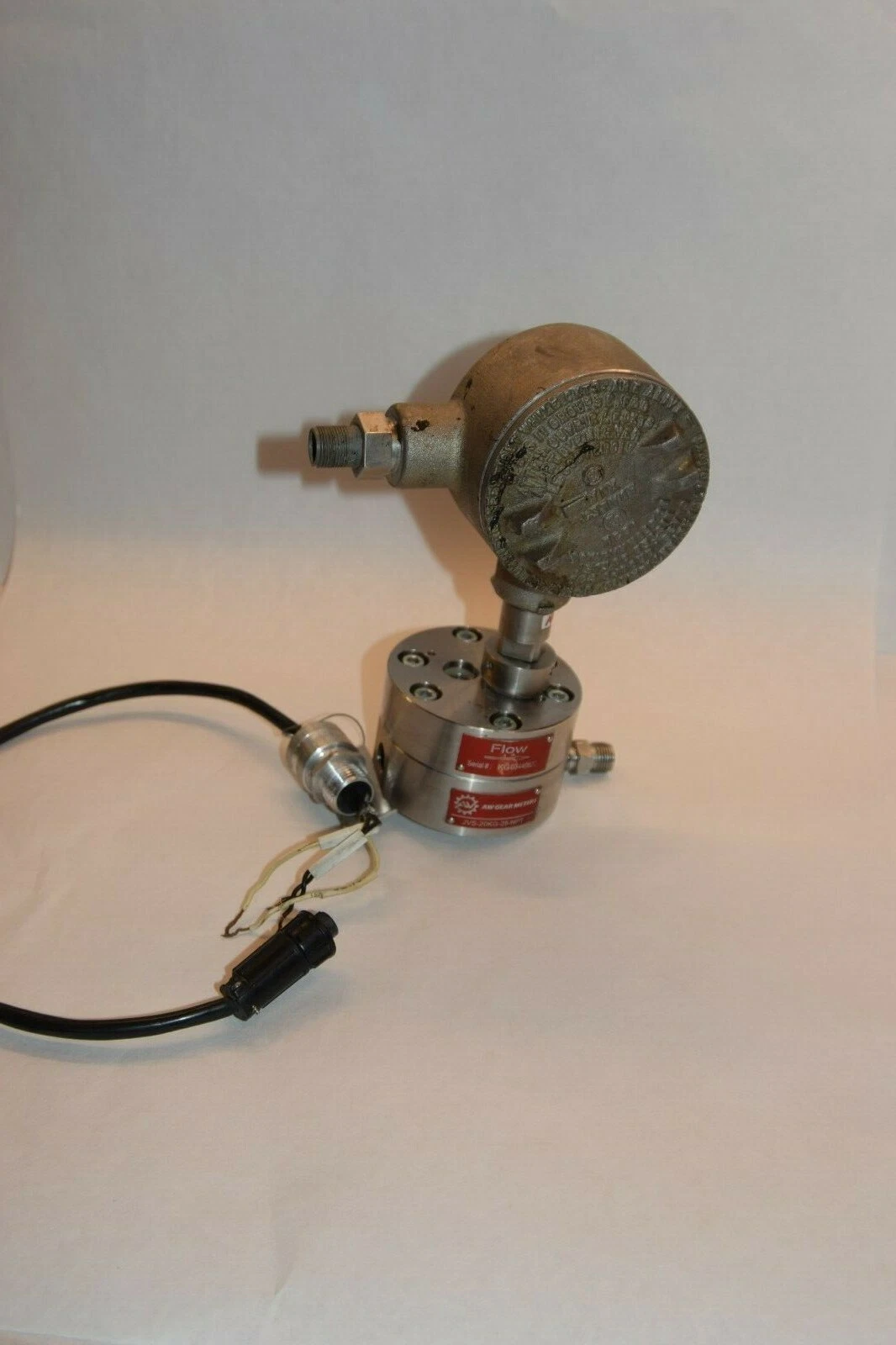 Used AW COMPANY Gear Flow Meter JVS-20KG-25 NPT Geared Flow Meter JVS-20KG-25-NPT