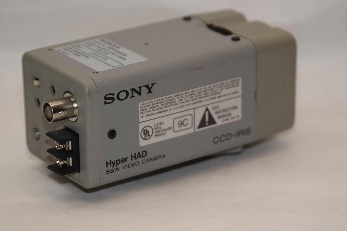 Used SONY SPT-M124 24V 60Hz 2.5W Hyper HAD Black and White Video Security Camera