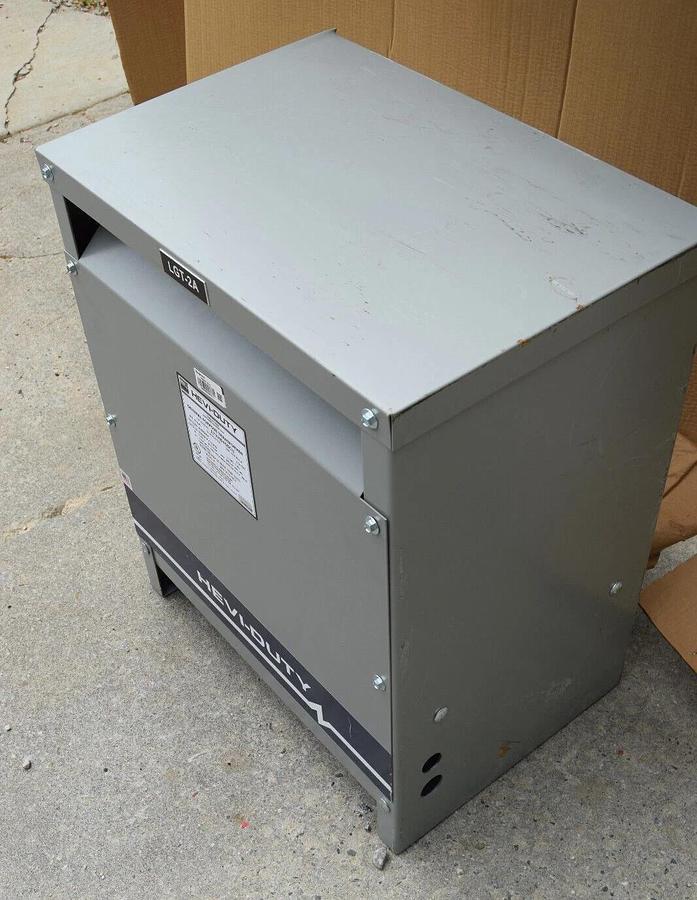 Used EGS Hevi-Duty HeviDuty Gen Purp Transformer ET2HB45SCU 45kva 3ph 480D 208y/120